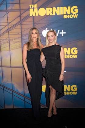 Jennifer Aniston und Reese Witherspoon bei der Premiere der 4. Staffel der Apple TV+ Serie The Morning Show im Museum of Modern Art. New York, 09.09.2025