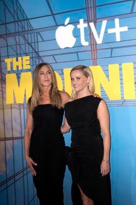 Jennifer Aniston und Reese Witherspoon bei der Premiere der 4. Staffel der Apple TV+ Serie The Morning Show im Museum of Modern Art. New York, 09.09.2025