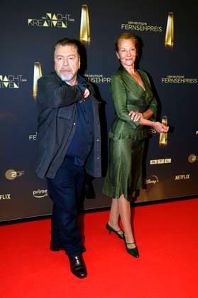 Armin Rohde und Karen Böhne bei der Verleihung des Deutschen Fernsehpreises 2025 - Die Nacht der Kreativen in der Flora. Köln, 09.09.2025