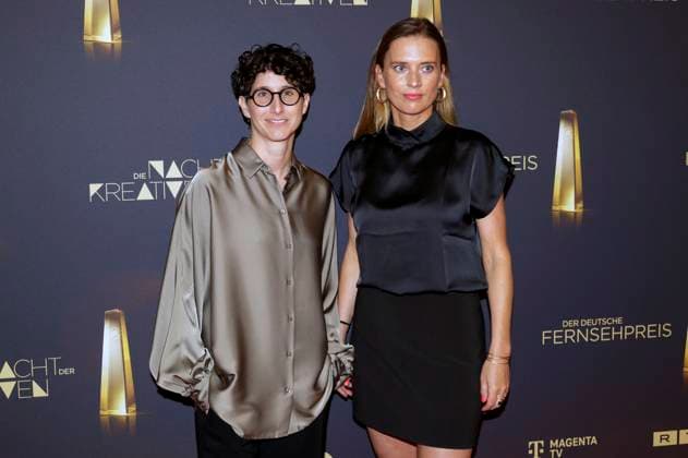 Andi Pek und Friederike Hohmuth bei der Verleihung des Deutschen Fernsehpreises 2025 - Die Nacht der Kreativen in der Flora. Köln, 09.09.2025