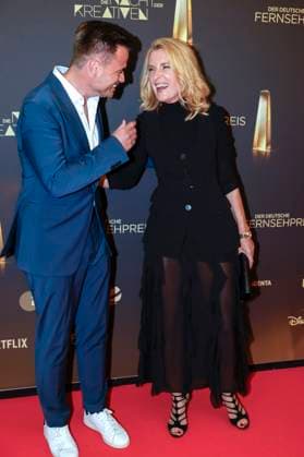 Christoph Pellander und Maria Furtwängler bei der Verleihung des Deutschen Fernsehpreises 2025 - Die Nacht der Kreativen in der Flora. Köln, 09.09.2025