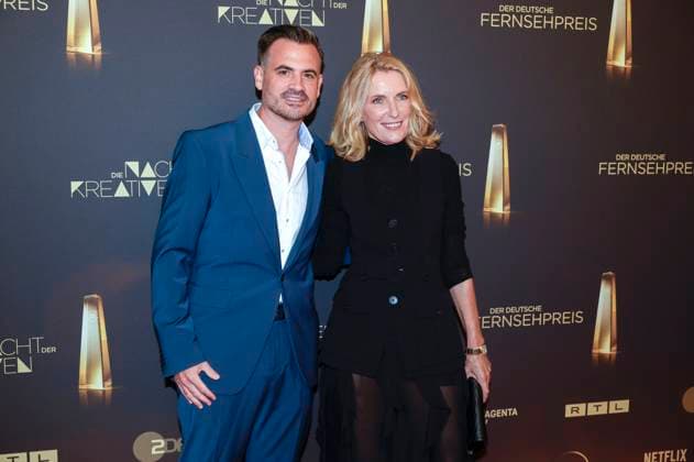 Christoph Pellander und Maria Furtwängler bei der Verleihung des Deutschen Fernsehpreises 2025 - Die Nacht der Kreativen in der Flora. Köln, 09.09.2025