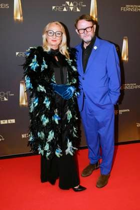 Ute Biernat und Konstantin von Ahlefeld bei der Verleihung des Deutschen Fernsehpreises 2025 - Die Nacht der Kreativen in der Flora. Köln, 09.09.2025