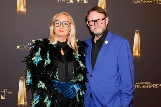 Ute Biernat und Konstantin von Ahlefeld bei der Verleihung des Deutschen Fernsehpreises 2025 - Die Nacht der Kreativen in der Flora. Köln, 09.09.2025