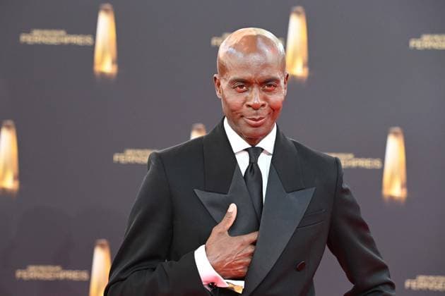 Bruce DARNELL, Model Roter Teppich, Red Carpet Show, Ankunft, arrival, Verleihung des Deutschen Fernsehpreises, Der Deutsche Fernsehpreis 2025, Deutscher Fernsehpreis 2025 in den MMC Studios Koeln, am 10.09.2025.