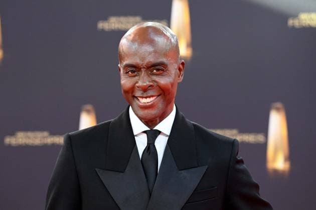 Bruce DARNELL, Model Roter Teppich, Red Carpet Show, Ankunft, arrival, Verleihung des Deutschen Fernsehpreises, Der Deutsche Fernsehpreis 2025, Deutscher Fernsehpreis 2025 in den MMC Studios Koeln, am 10.09.2025.