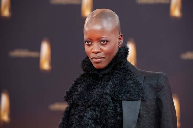 Florence KASUMBA, Schauspielerin, Roter Teppich, Red Carpet Show, Ankunft, arrival, Verleihung des Deutschen Fernsehpreises, Der Deutsche Fernsehpreis 2025, Deutscher Fernsehpreis 2025 in den MMC Studios Koeln, am 10.09.2025.