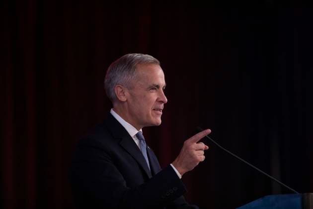 September 10, 2025, Edmonton, Ab, CANADA: Prime Minister Mark Carney delivers opening remarks at the Liberal caucus in Edmonton on Wednesday September 10, 2025. Edmonton CANADA  - ZUMAc35_ 20250910_zaf_c35_024 Copyright: xAmberxBrackenx