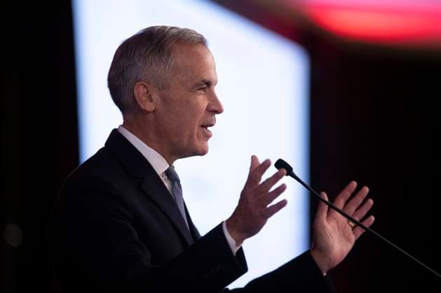 September 10, 2025, Edmonton, Ab, CANADA: Prime Minister Mark Carney delivers opening remarks at the Liberal caucus in Edmonton on Wednesday September 10, 2025. Edmonton CANADA  - ZUMAc35_ 20250910_zaf_c35_025 Copyright: xAmberxBrackenx