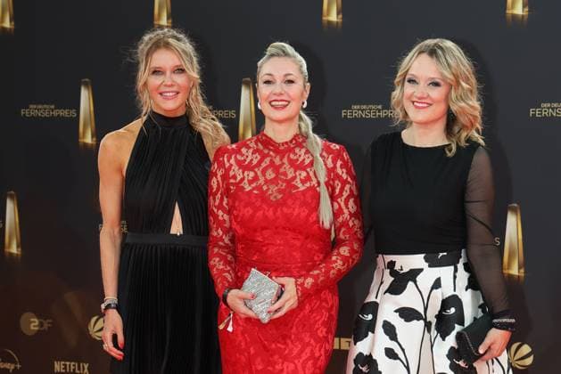 Laura Karasek, Ruth Moschner und Lisa Feller bei der Verleihung vom Deutschen Fernsehpreis am 10.09.2025 in Koeln Deutscher Fernsehpreis Verleihung 2025 in Koeln