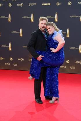 Knud Riepen und Gisa Flake bei der Verleihung vom Deutschen Fernsehpreis am 10.09.2025 in Koeln Deutscher Fernsehpreis Verleihung 2025 in Koeln