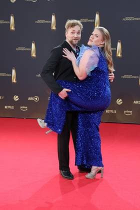 Knud Riepen und Gisa Flake bei der Verleihung vom Deutschen Fernsehpreis am 10.09.2025 in Koeln Deutscher Fernsehpreis Verleihung 2025 in Koeln