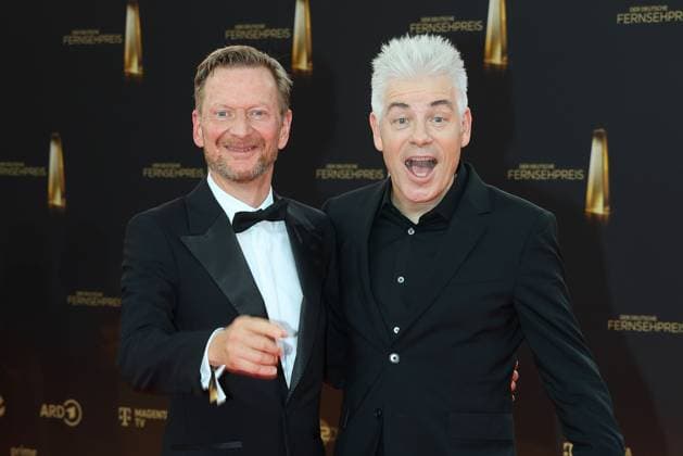 Michael Kessler und Michael Mittermeier bei der Verleihung vom Deutschen Fernsehpreis am 10.09.2025 in Koeln Deutscher Fernsehpreis Verleihung 2025 in Koeln