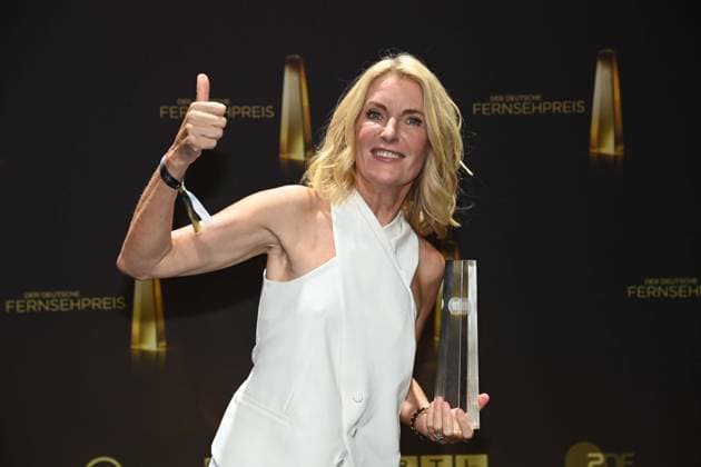 Maria FURTWAENGLER, Furtwängler, Schauspielerin, Preistraegerin Beste Schauspielerin, Verleihung des Deutschen Fernsehpreises, Der Deutsche Fernsehpreis 2025, Deutscher Fernsehpreis 2025 in den MMC Studios Koeln, am 10.09.2025.