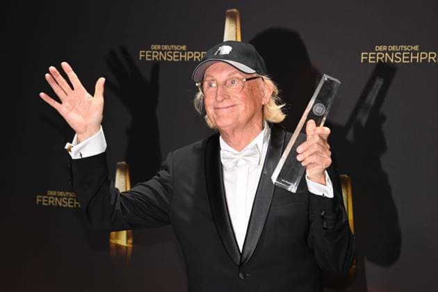 Otto WAALKES, Komiker, erhaelt den Ehrenpreis fuer sein Lebenswerk Preistraeger Verleihung des Deutschen Fernsehpreises, Der Deutsche Fernsehpreis 2025, Deutscher Fernsehpreis 2025 in den MMC Studios Koeln, am 10.09.2025.