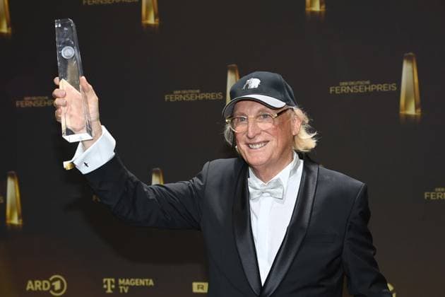 Otto WAALKES, Komiker, erhaelt den Ehrenpreis fuer sein Lebenswerk Preistraeger Verleihung des Deutschen Fernsehpreises, Der Deutsche Fernsehpreis 2025, Deutscher Fernsehpreis 2025 in den MMC Studios Koeln, am 10.09.2025.