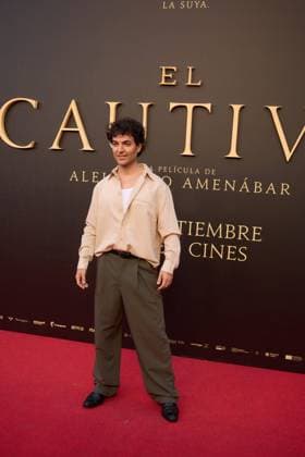 attends the premiere of the film El Cautivo directed by Alejandro Amenabar at Cine Callao in Madrid, Spain, on September 10, 2025. The movie, starring Julio Pena Fernandez, Alessandro Borghi, Miguel Rellan, Fernando Tejero, Luna Berroa, Luis Callejo, Josà Manuel Poga, Albert Salazar, Juanma Muniagurria, Jorge Asin, Mohamed Said and Walid Charaf, tells the story of Miguel de Cervantes™ captivity in Algiers in 1575. The film will be released in Spanish cinemas on September 12. Cordon Press HazhardxEspinozaxVallejos