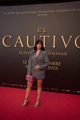 attends the premiere of the film El Cautivo directed by Alejandro Amenabar at Cine Callao in Madrid, Spain, on September 10, 2025. The movie, starring Julio Pena Fernandez, Alessandro Borghi, Miguel Rellan, Fernando Tejero, Luna Berroa, Luis Callejo, JosÃ Manuel Poga, Albert Salazar, Juanma Muniagurria, Jorge Asin, Mohamed Said and Walid Charaf, tells the story of Miguel de Cervantes™ captivity in Algiers in 1575. The film will be released in Spanish cinemas on September 12. Cordon Press  HazhardxEspinozaxVallejos