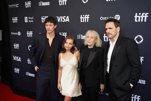 2025 Toronto International Film Festival - ™The Fence™ Premiere (L-R) Tom Blyth, Mia McKenna-Bruce, Claire Denis and Matt Dillon attend the red carpet for the ˜The Fence™ premiere during the 2025 Toronto International Film Festival at Royal Alexandra Theatre. on September 10, 2025 in Toronto, Canada. (Photo by Leonardo Ramirez Eyepix Group) Copyright: xLeonardoxRamirez xEyepixxGroupx LR_10092025_169674
