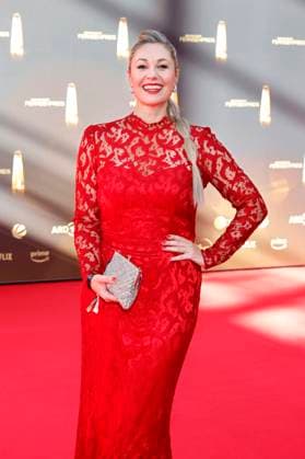 Moderatorin Ruth Moschner beim Deutschen Fernsehpreis 2025 in den MMC-Studios in Ossendorf. Köln, 10.09.2025 NRW Deutschland Copyright: xChristophxHardtx