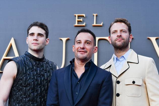 Premiere of the film El Cautivo in Madrid, Spain - 10 Sept 2025 Julio Pena, Alejandro Amenábar and Alessandro Borghi attend the premiere of the film El Cautivo at the Callao cinema. Madrid Spain Copyright: xAtilanoxGarciax xSOPAxImagesx FOTO47462