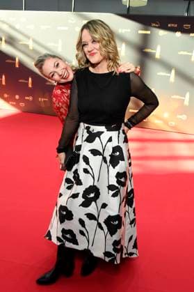 Ruth Moschner und Lisa Feller bei der Verleihung des Deutschen Fernsehpreises 2025 in den MMC Studios. Köln, 10.09.2025
