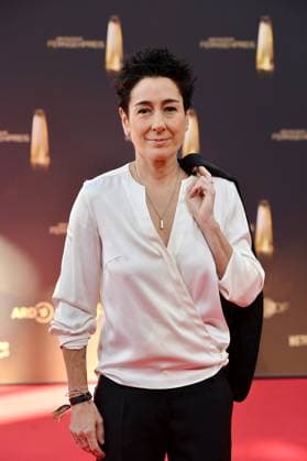 Dunja Hayali bei der Ankunft zu der Verleihung des Deutschen Fernsehpreis in den MMC Studios in Koeln am 10.09.2025