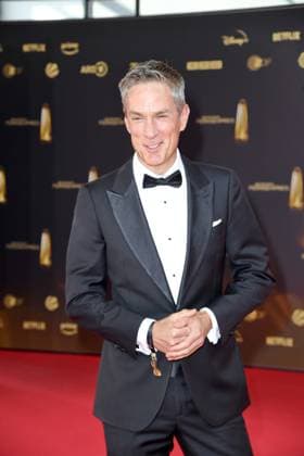 Sven Lorig bei der Ankunft zu der Verleihung des Deutschen Fernsehpreis in den MMC Studios in Koeln am 10.09.2025
