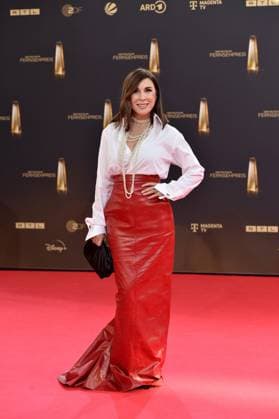 Judith Williams bei der Ankunft zu der Verleihung des Deutschen Fernsehpreis in den MMC Studios in Koeln am 10.09.2025