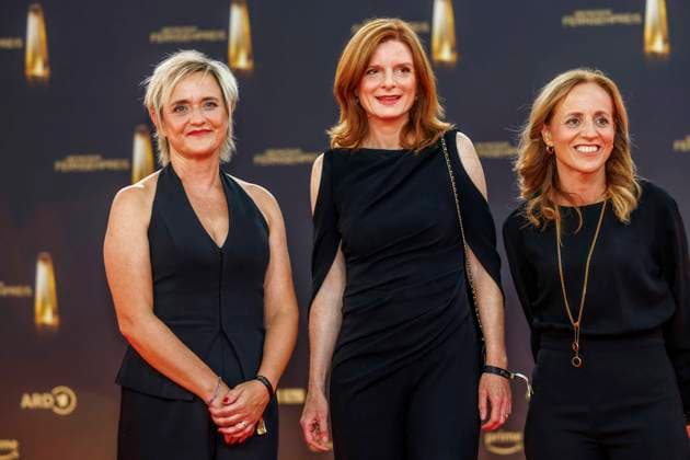 abb Ellen Ehni WDR Chefredaktuerin, Dr. Katrin Vernau, WDR Intendantin zu Gast auf dem roten Teppich bei der Verleihung Der Deutsche Fernsehpreis 2025 in den MMC Studios am 0.09.2025 in Koeln NRW Deutschland