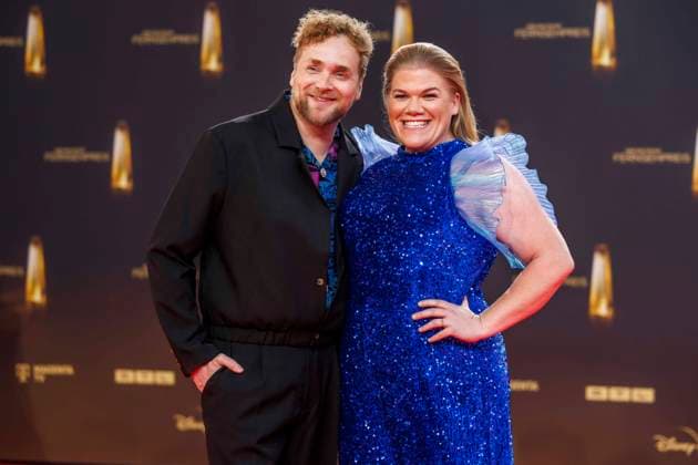abb Knud Riepen und Gisa Flake zu Gast auf dem roten Teppich bei der Verleihung Der Deutsche Fernsehpreis 2025 in den MMC Studios am 0.09.2025 in Koeln NRW Deutschland