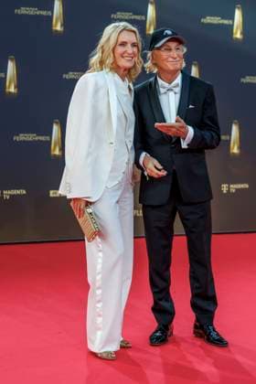 abb Maria Furtwaengler Otto Waalkes zu Gast auf dem roten Teppich bei der Verleihung Der Deutsche Fernsehpreis 2025 in den MMC Studios am 0.09.2025 in Koeln NRW Deutschland