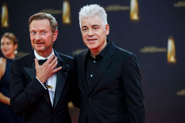 abb Michael Kessler und Michael Mittermeier zu Gast auf dem roten Teppich bei der Verleihung Der Deutsche Fernsehpreis 2025 in den MMC Studios am 0.09.2025 in Koeln NRW Deutschland