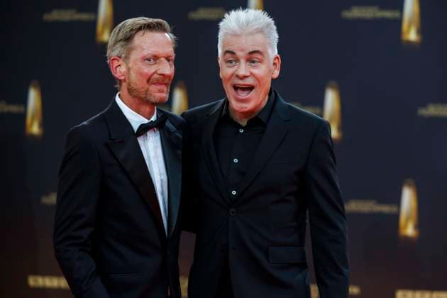 abb Michael Kessler und Michael Mittermeier zu Gast auf dem roten Teppich bei der Verleihung Der Deutsche Fernsehpreis 2025 in den MMC Studios am 0.09.2025 in Koeln NRW Deutschland