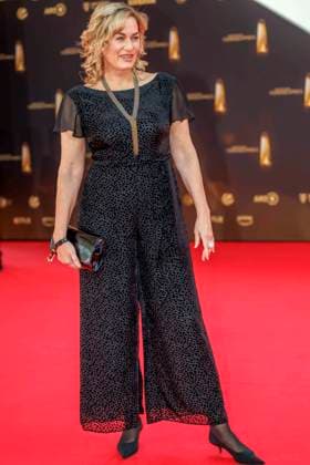 abb Gesine Cukrowski zu Gast auf dem roten Teppich bei der Verleihung Der Deutsche Fernsehpreis 2025 in den MMC Studios am 0.09.2025 in Koeln NRW Deutschland