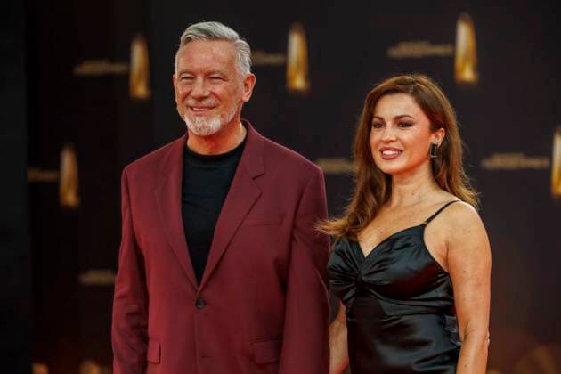abb Otto Steiner und Natalia Avelon zu Gast auf dem roten Teppich bei der Verleihung Der Deutsche Fernsehpreis 2025 in den MMC Studios am 0.09.2025 in Koeln NRW Deutschland
