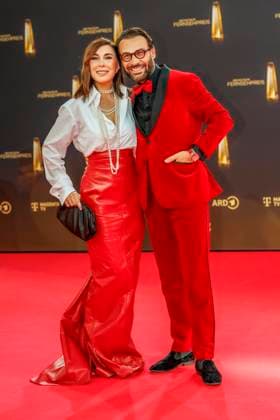 abb Judith Williams und Alexander-Klaus Stecher zu Gast auf dem roten Teppich bei der Verleihung Der Deutsche Fernsehpreis 2025 in den MMC Studios am 0.09.2025 in Koeln NRW Deutschland
