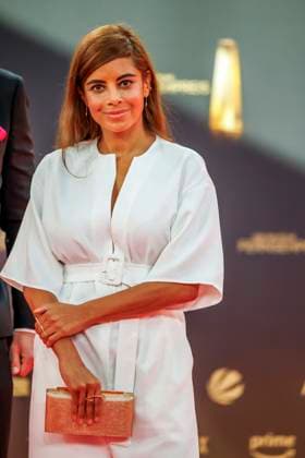 abb Collien Fernandes Ulmen alleine zu Gast auf dem roten Teppich bei der Verleihung Der Deutsche Fernsehpreis 2025 in den MMC Studios am 0.09.2025 in Koeln NRW Deutschland