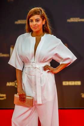 abb Collien Fernandes Ulmen alleine zu Gast auf dem roten Teppich bei der Verleihung Der Deutsche Fernsehpreis 2025 in den MMC Studios am 0.09.2025 in Koeln NRW Deutschland