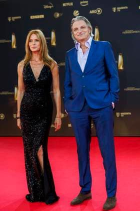 abb Ester Schweins und Stefan Juergens zu Gast auf dem roten Teppich bei der Verleihung Der Deutsche Fernsehpreis 2025 in den MMC Studios am 0.09.2025 in Koeln NRW Deutschland