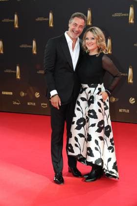 Marco Schreyl und Lisa Feller bei der Verleihung vom Deutschen Fernsehpreis am 10.09.2025 in Koeln Deutscher Fernsehpreis Verleihung 2025 in Koeln