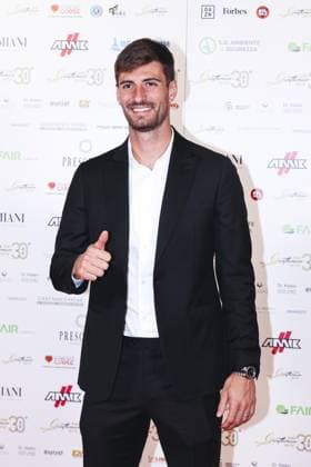 Milan, photocall for the 30th edition of the Gentleman Fair Play Award at the Teuliè Military School. Pictured: Matteo Gabbia  Copyright: xAlessandroxBremecx xipa-agency.netx xx IPA_Agency_IPA64690244
