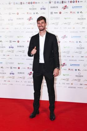Milan, photocall for the 30th edition of the Gentleman Fair Play Award at the Teuliè Military School. Pictured: Matteo Gabbia  Copyright: xAlessandroxBremecx xipa-agency.netx xx IPA_Agency_IPA64690247