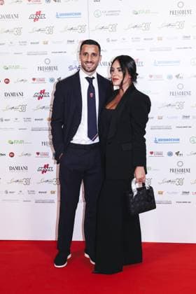 Milan, photocall for the 30th edition of the Gentleman Fair Play Award at the Teuliè Military School. Pictured: Patrick Ciurria, Federica Natale  Copyright: xAlessandroxBremecx xipa-agency.netx xx IPA_Agency_IPA64690316