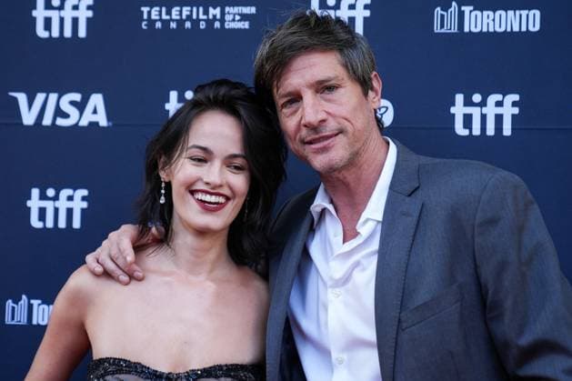 2025 Toronto International Film Festival - Easy’s Waltz TORONTO, CANADA - SEPTEMBER 11 : Simon Rex (R) and Maia Kai (L) attend the premiere of ‘Easy’s Waltz’ during the 2025 Toronto International Film Festival at Princess of Wales Theatre in Toronto, Ontario, Canada on September 11, 2025. Mert Alper Dervis Anadolu Ontario Canada. Editorial use only. Please get in touch for any other usage.  Copyright: x2025xAnadoluxMertxAlperxDervisx