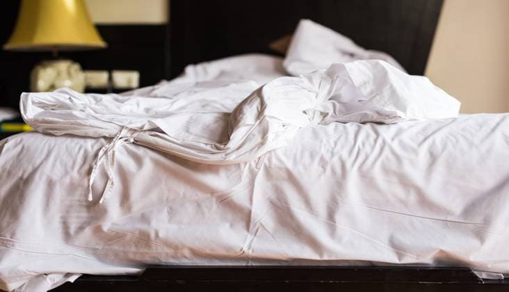 Messy bed after wake up in the morning. Messy bed after wake up in the morning, 97757970.jpg RECORD DATE NOT STATED