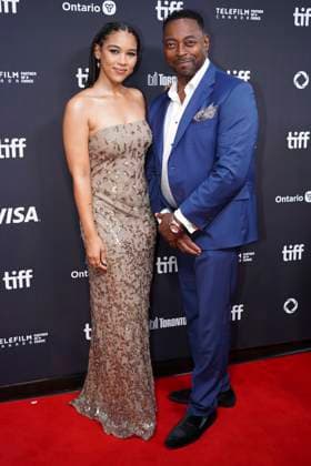 September 11, 2025, Toronto, Ontario, Canada: (L-R) Alexandra Shipp and James Shipp Sr. attend the red carpet for the Ã¢â‚¬ËœGlenrothanÃ¢â‚¬â ¢ premiere during the 2025 Toronto International Film Festival at Roy Thomson Hall. on September 11, 2025 in Toronto, Canada. Toronto Canada - ZUMAe321 20250911_zea_e321_034 Copyright: xLeonardoxRamirezx