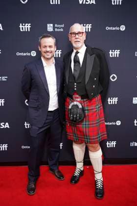 September 11, 2025, Toronto, Ontario, Canada: (L-R) Phin Glynn and Neil Zeiger attends the red carpet for the Ã¢â‚¬ËœGlenrothanÃ¢â‚¬â ¢ premiere during the 2025 Toronto International Film Festival at Roy Thomson Hall. on September 11, 2025 in Toronto, Canada. Toronto Canada - ZUMAe321 20250911_zea_e321_050 Copyright: xLeonardoxRamirezx