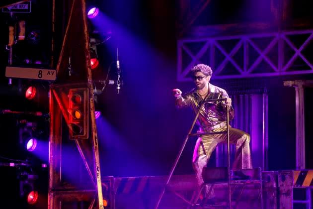 Sänger Joey Heindle bei der Premiere des Kult-Musicals Saturday Night Fever im Capitol Theater. Düsseldorf, 11.09.2025 NRW Deutschland Copyright: xChristophxHardtx