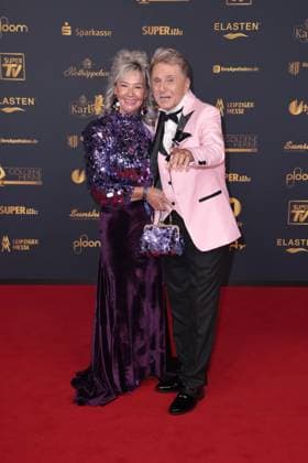 Manuela Hebestreit und Hans-Juergen Beyer bei der Verleihung Die Goldene Henne am 12.09.2025 in Leipzig Goldene Henne 2025 Verleihung in Leipzig